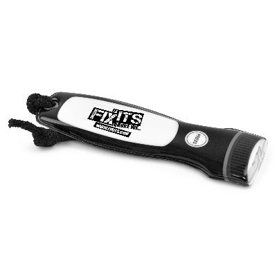 Branded Promotional TOON FLAT TORCH in Black Torch From Concept Incentives.