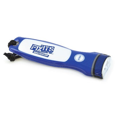 Branded Promotional TOON FLAT TORCH in Blue Torch From Concept Incentives.