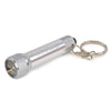 Branded Promotional KEYRING TORCH LIGHT in Silver from Concept Incentives