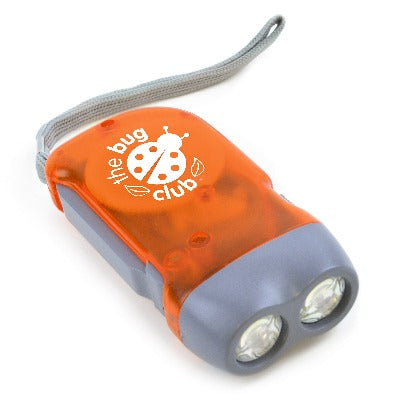 Branded Promotional BEECH WOOD KINETIC DYNAMO TORCH in Orange from Concept Incentives