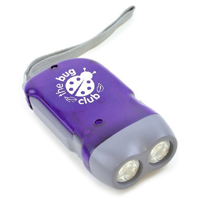 Branded Promotional BEECH WOOD KINETIC DYNAMO TORCH in Purple from Concept Incentives