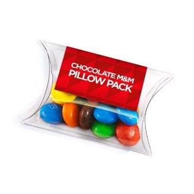 Branded Promotional CHOCOLATE M&M PILLOW PACK Chocolate From Concept Incentives.