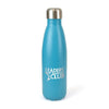 Branded Promotional ASHFORD POP STAINLESS STEEL DRINKS BOTTLE in Cyan Drinks Bottle from Concept Incentives