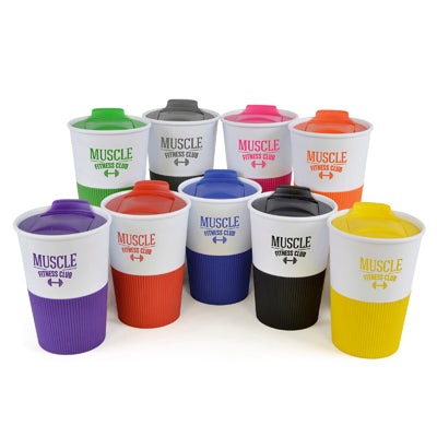 Branded Promotional GRIPPY PLASTIC TUMBER from Concept Incentives