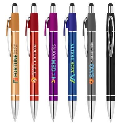 Branded Promotional MARQUISE SHINY STYLUS PEN Pen From Concept Incentives.