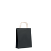 Branded Promotional SMALL GIFT PAPER BAG in Black from Concept Incentives