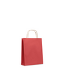 Branded Promotional SMALL GIFT PAPER BAG in Red from Concept Incentives