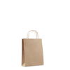 Branded Promotional SMALL GIFT PAPER BAG in Beige from Concept Incentives