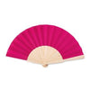 Branded Promotional MANUAL HAND FAN in Wood with Polyester Fabric Fan From Concept Incentives.