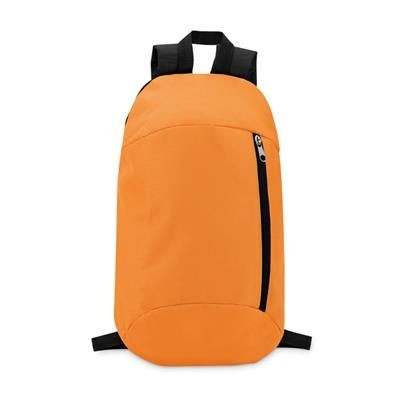 Branded Promotional BACKPACK RUCKSACK in 600d Polyester Bag From Concept Incentives.