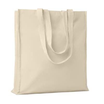Branded Promotional COTTON SHOPPER TOTE BAG with Long Handles & Gussets Bag From Concept Incentives.