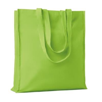 Branded Promotional COTTON SHOPPER TOTE BAG with Long Handles & Gusset Bag From Concept Incentives.