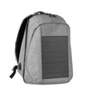 Branded Promotional 2 TONE 600D POLYESTER BACKPACK RUCKSACK with Built-in 10w Solar Panel Charger with USB Port & Cable Bag From Concept Incentives.