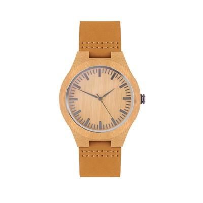 Branded Promotional ANALOGUE WATCH with Leather Straps Technology From Concept Incentives.
