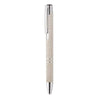 Branded Promotional PUSH BUTTON BALL PEN in 50% Wheat Straw & 50% Abs Material with Silver Fittings Pen From Concept Incentives.