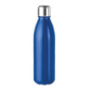 Branded Promotional GLASS DRINK BOTTLE with Stainless Steel Metal Lid Bottle From Concept Incentives.
