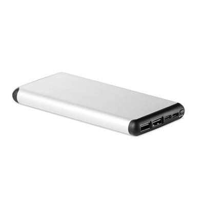 Branded Promotional 10000 MAH POWER BANK in Aluminium Metal Case with Suction Cup for Ease of Use Whilst Travelling Charger From Concept Incentives.