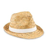 Branded Promotional NATURAL STRAW HAT with Polyester Band Hat From Concept Incentives.