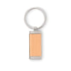 Branded Promotional RECTANGULAR SHAPE WOOD KEYRING with Zinc Alloy Parts Keyring From Concept Incentives.