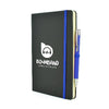 Branded Promotional A5 MOLE MATE in Black and Blue Notebook from Concept Incentives