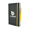 Branded Promotional A5 MOLE MATE in Black and Yellow Notebook from Concept Incentives
