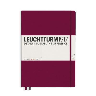 Branded Promotional LEUCHTTURM 1917 HARDCOVER MASTER SLIM A4 NOTE BOOK in Purple Notebook from Concept Incentives