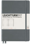 Branded Promotional LEUCHTTURM 1917 SOFTCOVER MEDIUM A5 NOTE BOOK in Grey Notebook from Concept Incentives