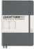 Branded Promotional LEUCHTTURM 1917 HARDCOVER MEDIUM A5 NOTE BOOK in Grey Jotter From Concept Incentives.