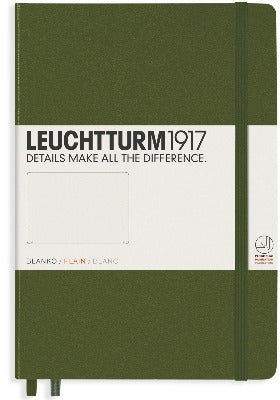 Branded Promotional LEUCHTTURM 1917 HARDCOVER MEDIUM A5 NOTE BOOK in Grey Jotter From Concept Incentives.