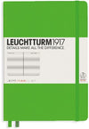 Branded Promotional LEUCHTTURM 1917 SOFTCOVER MEDIUM A5 NOTE BOOK in Lime Green Notebook from Concept Incentives