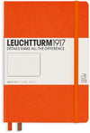 Branded Promotional LEUCHTTURM 1917 SOFTCOVER MEDIUM A5 NOTE BOOK in Orange Notebook from Concept Incentives