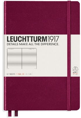 Branded Promotional LEUCHTTURM 1917 SOFTCOVER MEDIUM A5 NOTE BOOK in Dark Red Notebook from Concept Incentives