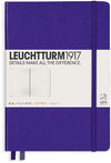 Branded Promotional LEUCHTTURM 1917 HARDCOVER MEDIUM A5 NOTE BOOK in Purple Jotter From Concept Incentives.