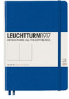 Branded Promotional LEUCHTTURM 1917 SOFTCOVER MEDIUM A5 NOTE BOOK in Royal Blue Notebook from Concept Incentives
