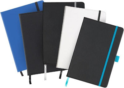 Branded Promotional DARTFORD A5 NOTE BOOK Notebook from Concept Incentives.