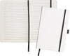 Branded Promotional DARTFORD A5 NOTE BOOK in White and Black Notebook from Concept Incentives.
