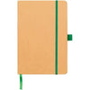 Branded Promotional BROADSTAIRS A5 KRAFT PAPER NOTE BOOK in Natural and Green from Concept Incentives