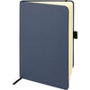 Branded Promotional BROADSTAIRS A5 KRAFT PAPER NOTE BOOK in Blue from Concept Incentives