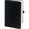 Branded Promotional DOWNSWOOD A5 COTTON NOTE BOOK in Black Notebook from Concept Incentives