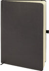 Branded Promotional FOLKESTONE A5 KRAFT PAPER NOTE BOOK in Black Notebook from Concept Incentives