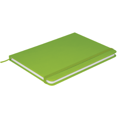 Branded Promotional COLOURED ARUNDEL A5 NOTE BOOK in Green Notebook from Concept Incentives