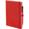 Branded Promotional DENIM COLOUR NOTE BOOK in Red Notebook from Concept Incentives.