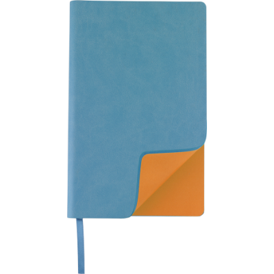 Branded Promotional PIERRE CARDIN FASHION NOTE BOOK in Light Blue Jotter From Concept Incentives.