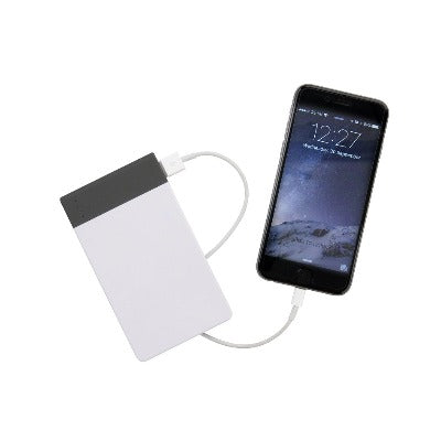 Branded Promotional 4600 MAH SLIM POWERBANK from Concept Incentives