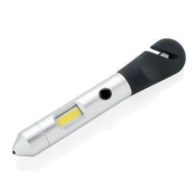 Branded Promotional COB 4-IN-1 CAR TOOL in Silver Multi Tool From Concept Incentives.