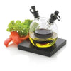 Branded Promotional ORBIT OIL AND VINEGAR SET in Black Oil Kitchen Bottle From Concept Incentives.