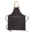 Branded Promotional DELUXE CANVAS CHEF APRON in Black Apron From Concept Incentives.
