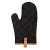 Branded Promotional DELUXE CANVAS OVEN MITT in Black Oven Mitt From Concept Incentives.