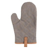 Branded Promotional DELUXE CANVAS OVEN MITT in Grey Oven Mitt From Concept Incentives.