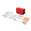 Branded Promotional FIRST AID SET in Pouch in Red First Aid Kit From Concept Incentives.